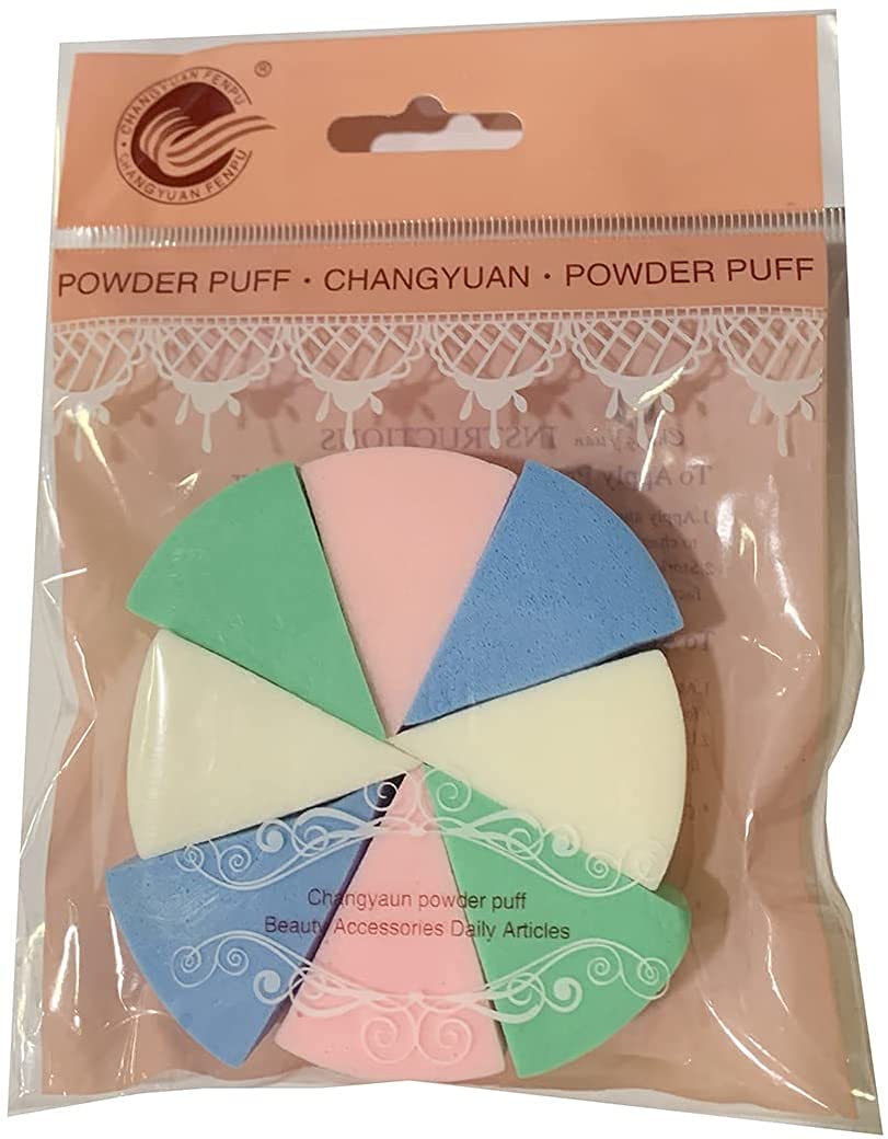 Powder Puffs Face Nail Triangle Size Multi-functional (Colorful)