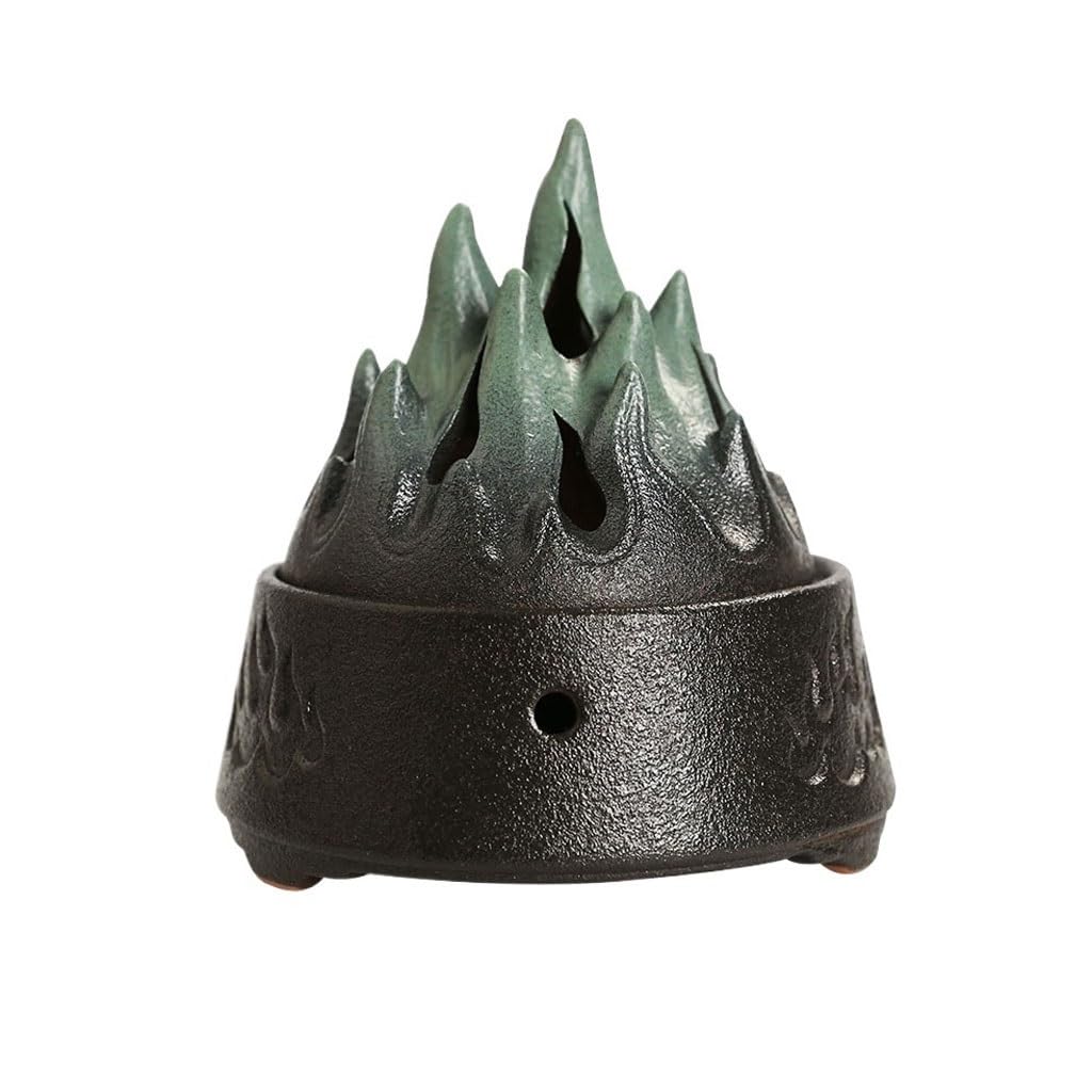 Incense Burner Creative Antique Coarse Pottery Incense Burner Home Zen Tea Ceremony Aromatherapy Furnace Ornaments Waterfall Incense Burne