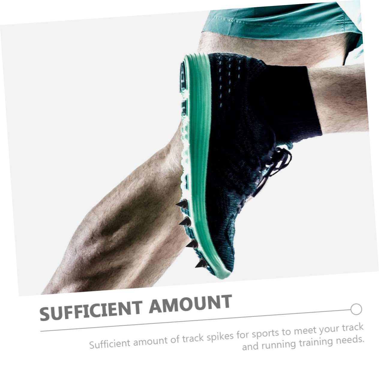 GANAZONO 250pcs Pyramid Track Spikes for Boys and Girls Running Shoes Lightweight Steel Spikes for Sprinting Jump and Track Competitions Excellent Grip and Stability