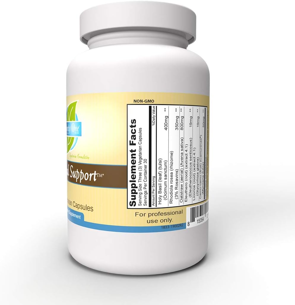 Priority One Vitamins Adrenal Support 90 Capsules Vegetarian Adrenal Support