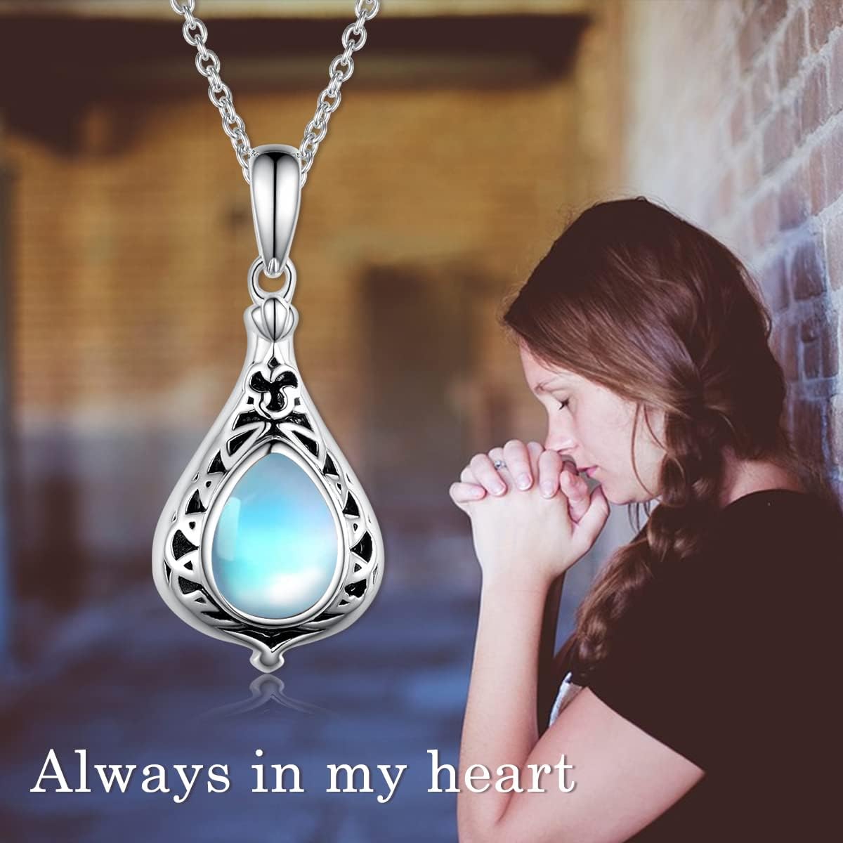 TYSO Celtic Urn Necklace For Ashes 925 Sterling Silver Cremation Jewelry For Ashes Keepake Urn Necklace Gifts For Women Wife Mother - Image 2