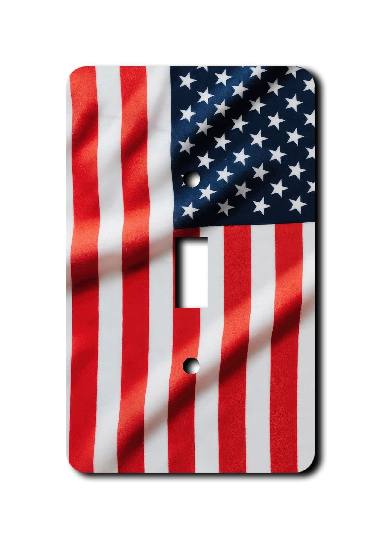 Off The Wall Plates - American Flag Decorative Acrylic Electrical Cover - Single Light Switch