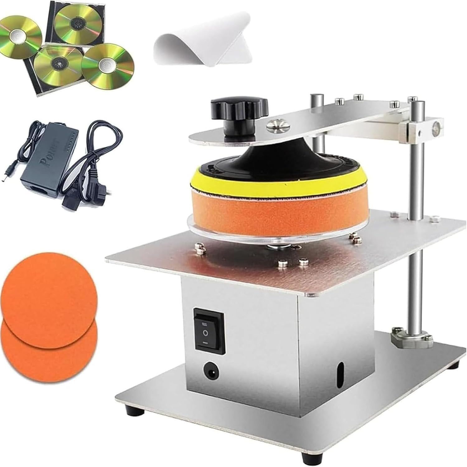 CD DVD Repair Machine Semi-Automatic Polishing Tool High 99% Repair Success Rate Restores Scratches & Oxidation Improves Work Efficiency Easy to Use for Home & Commercial Use