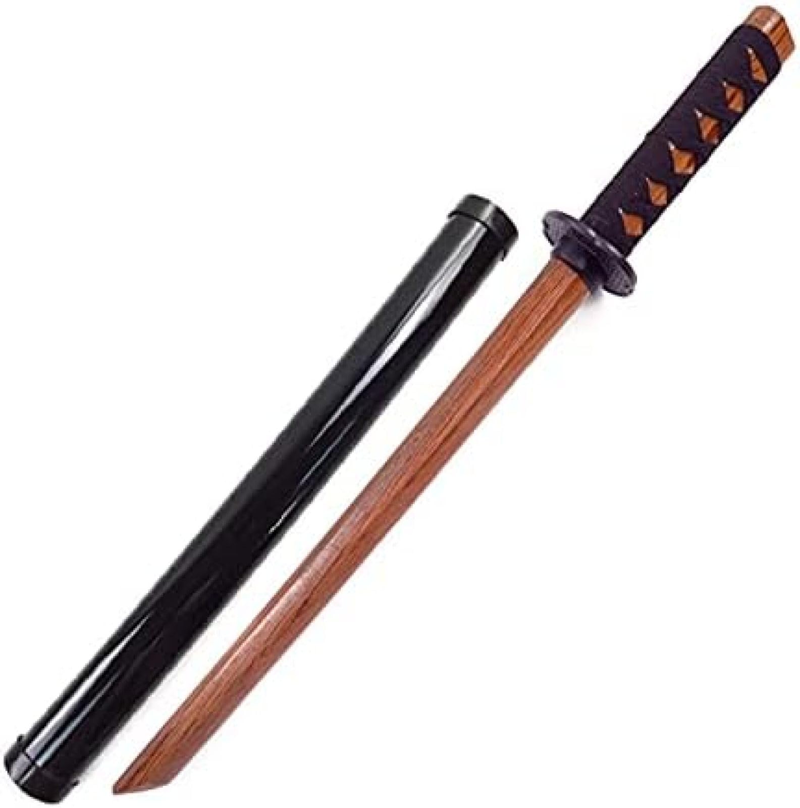 Amazon.co.jp: 木製、剣武器 鞘付き木製剣、アイアンウッド木製