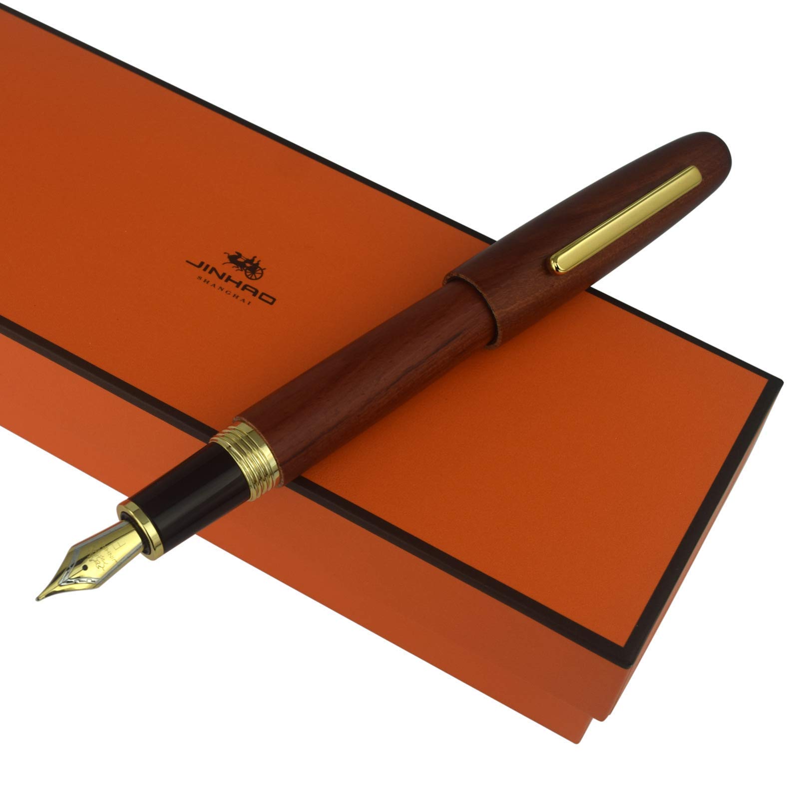 Amazon | Jinhao Heritage 9056 木製万年筆 ローズウッドアンティーク