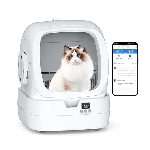 Automatic Cat Litter Box Self Cleaning - APP Control and