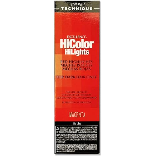 L'Oréal Technique HiColor Red HiLights Permanent Hair Color for Dark Hair | Intense Red Highlights | No Pre-Lightening Required | Rich, No-Drip Creme | Quick Processing Time | Red