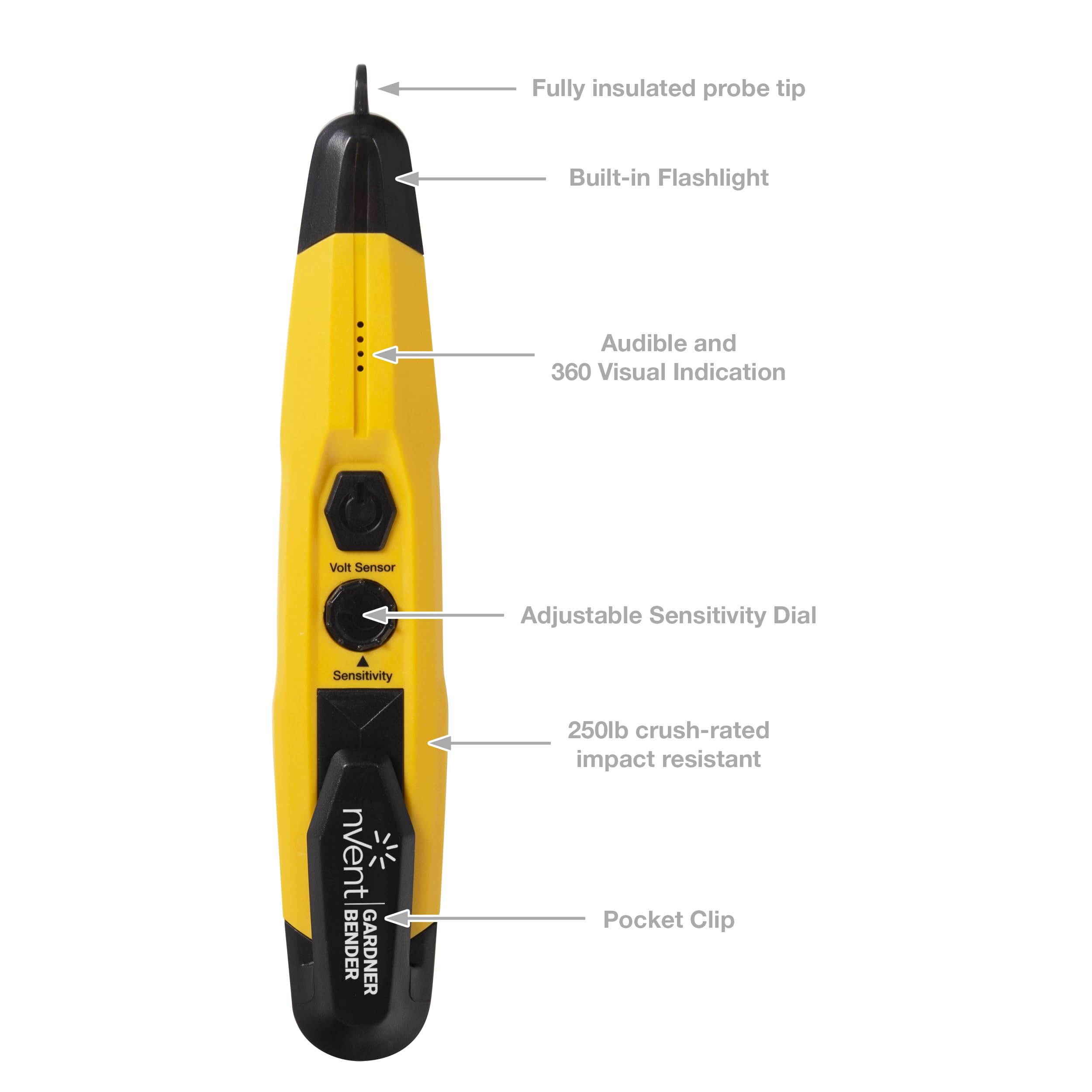 Non-Contact Voltage Detector with Flashlight - VD6509 -5 Non-Contact Voltage Detector with Flashlight - VD6509 -5