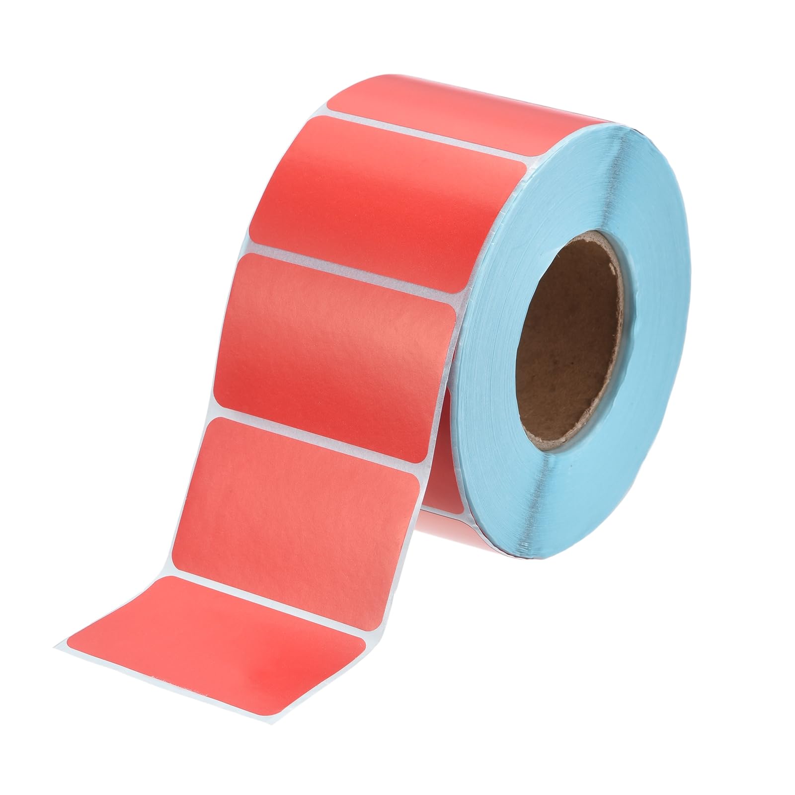 PATIKIL 1200 Pcs Color Direct Thermal Labels, 1.2 x 2'' Barcode Printing Stickers Colorful Sticker Labels for Barcode Thermal Printers Warehouse Retail Shipping Address Labeling, Red — image 1