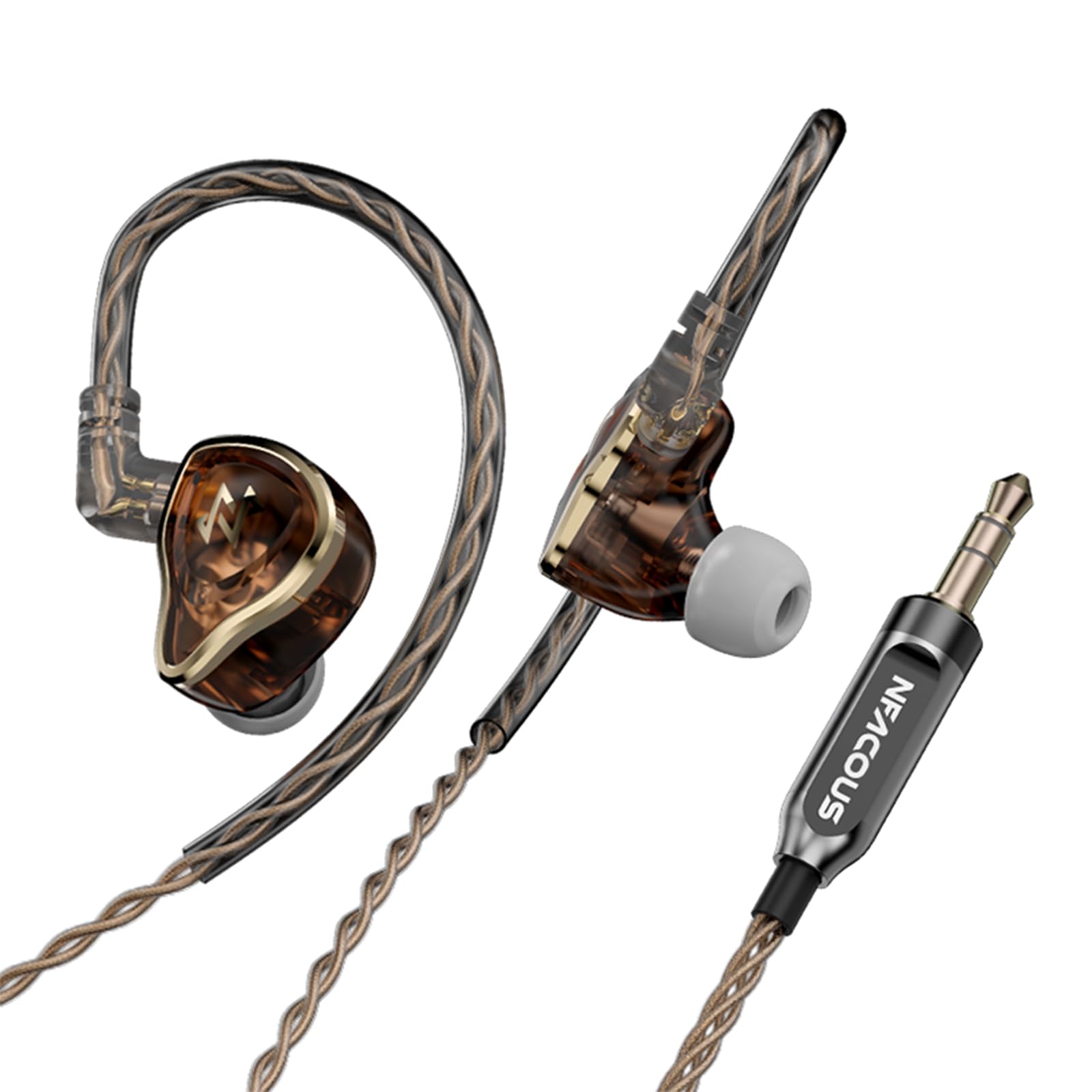 Monitory douszne NA20, słuchawki MC2L-100M Dynamic Driver, słuchawki, IEM w stylu Maillard, przewodowe