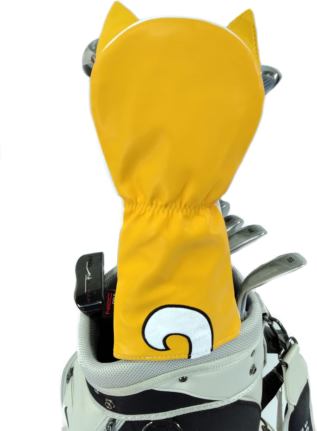 早い者勝ち 黄色 秋田犬 ゴルフカバー Lanx Sml 5w 5番ウッド 4点 4u 3番 3点 3点セット 3w 番手付 4点セット パター用 ヘッドカバー