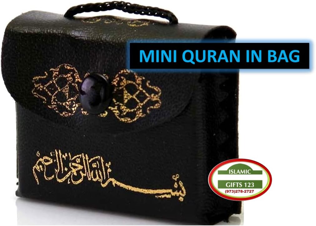 Quran (6 PCS) Mini Holy Quran leather Bag car hanger LOT القرآن الكريم Ramadan-Eid-Hajj decoration-Muslim Baby shower wedding Gifts-Fast Delivery From USA Quran (6)