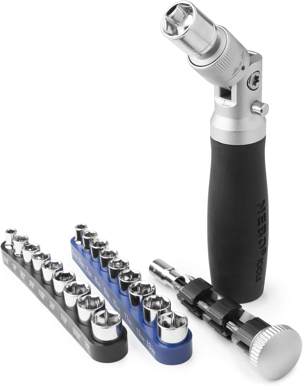 Flаѕh Dеаlѕ - 70% оƒƒ NEBO Ultra Socket Combination Kit: Includes 19 Sockets Both SAE and Metric, Also Includes Various Bits and Storage Bag, Black (4327)