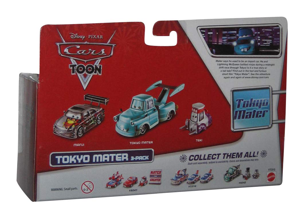 Disney Pixar Cars Toon Exclusive Die-Cast Tokyo Mater 3-Pack