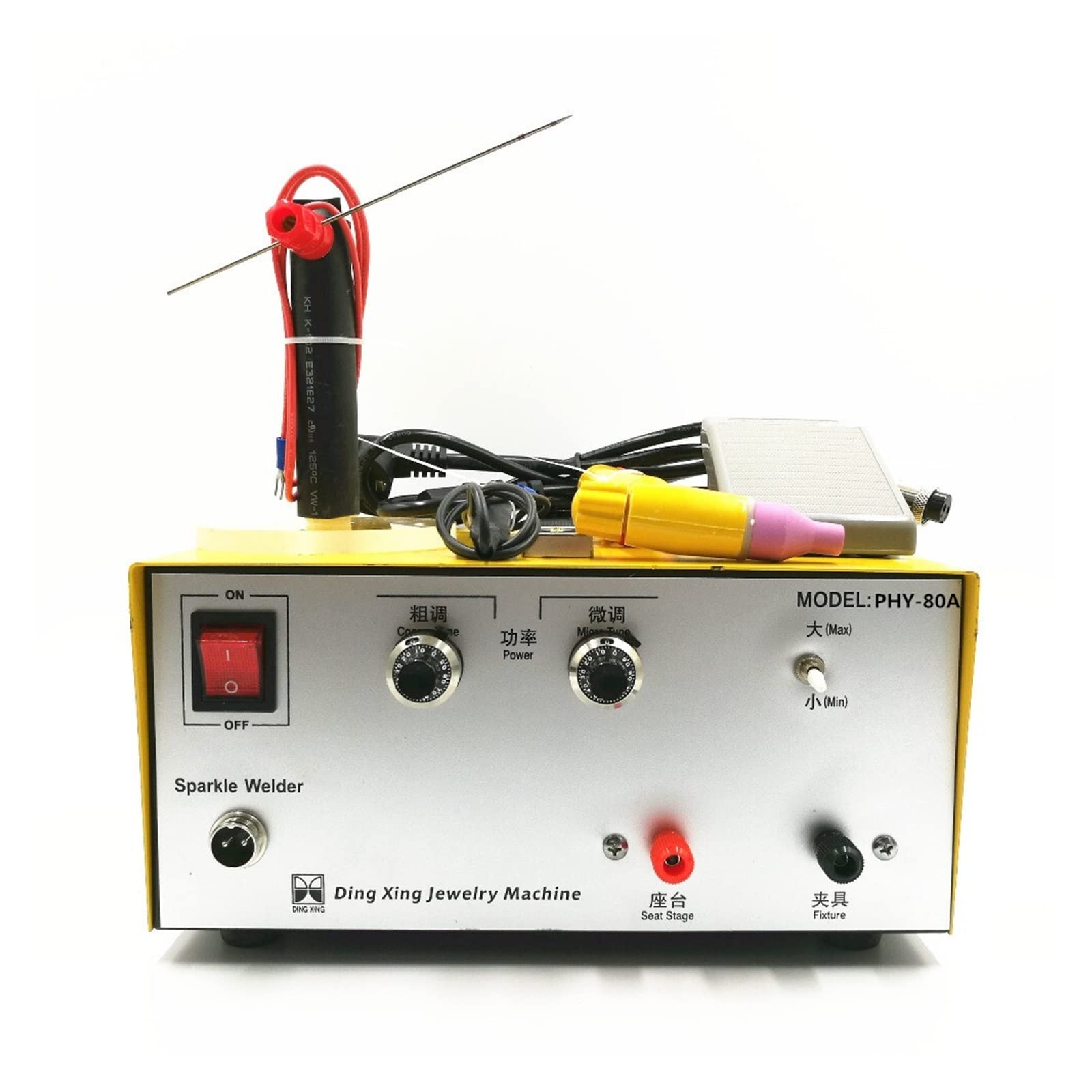 MKHJKIOII 80A Pulse Spot Welding Hand Held Welder Machine Gold And Silver Jewelry Processing