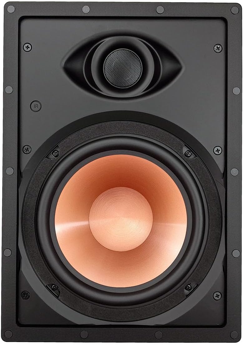 MFR 8" 2-Way in-Wall Speaker with 1" Tweeter, Home Theater & Whole House Audio, Indoor or Covered Outdoor Wall Mount Speakers (Each)