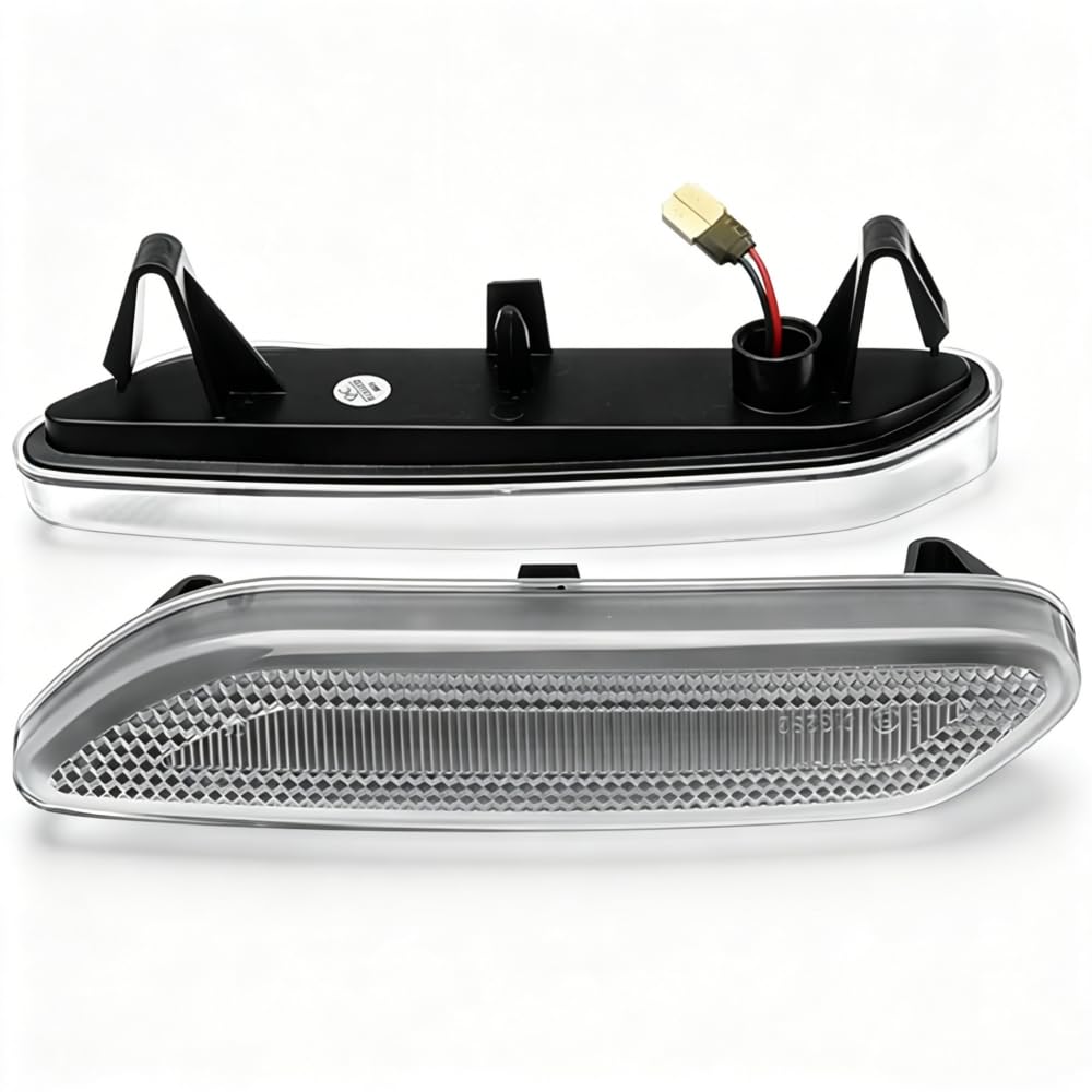 Boczne światło obrysowe LED kompatybilne z Mini Cooper R60 R61 (2011-2019), numer części: 63132221503, bursztynowe lampy kierunkowskazów, światła kierunkowskazów, zamiennik 12 V, 2 szt