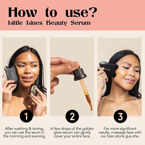 Miniatura 12 de Holistic Skincare Set  Aceite facial botánico y herramienta Gua Sha  Fabricado con aceites vegetales prensados en frío y Bakuchiol (Retinol Alt),