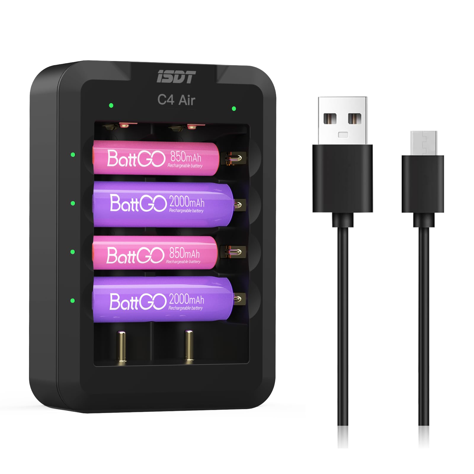 Amazon | ISDT C4 AIR スマート電池充電器 電池チャージャー 急速充電