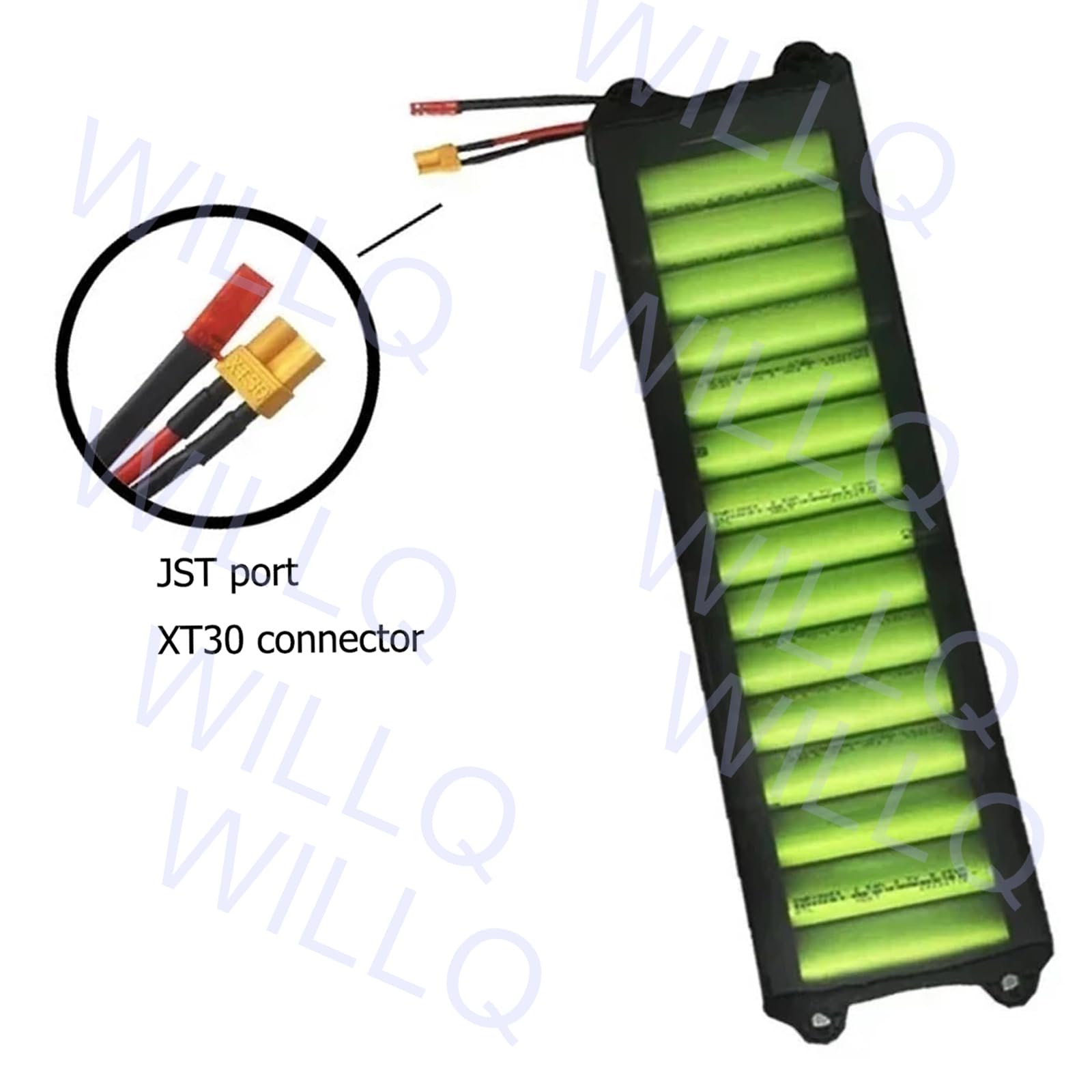 Batterie Lithium 10S3P 36V 6600mAh 7800mAh 9000mAh 10400mAh Batterie Remplacement pour Scooter électrique Compatible avec Les Moteurs 100W à 375W avec connecteurs JST et XT30