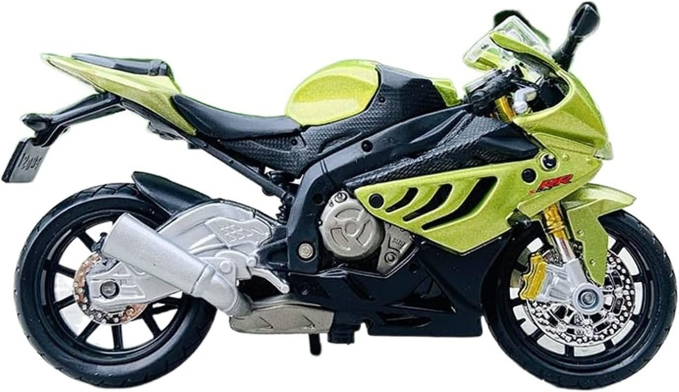 for BMW 1000RR Silvardo 1:18 Simulation Alloy Motorbike Model Fan Gift Series Mini Motorbike Ornaments Can Be Decorated Collectible Green Motorcycle Model