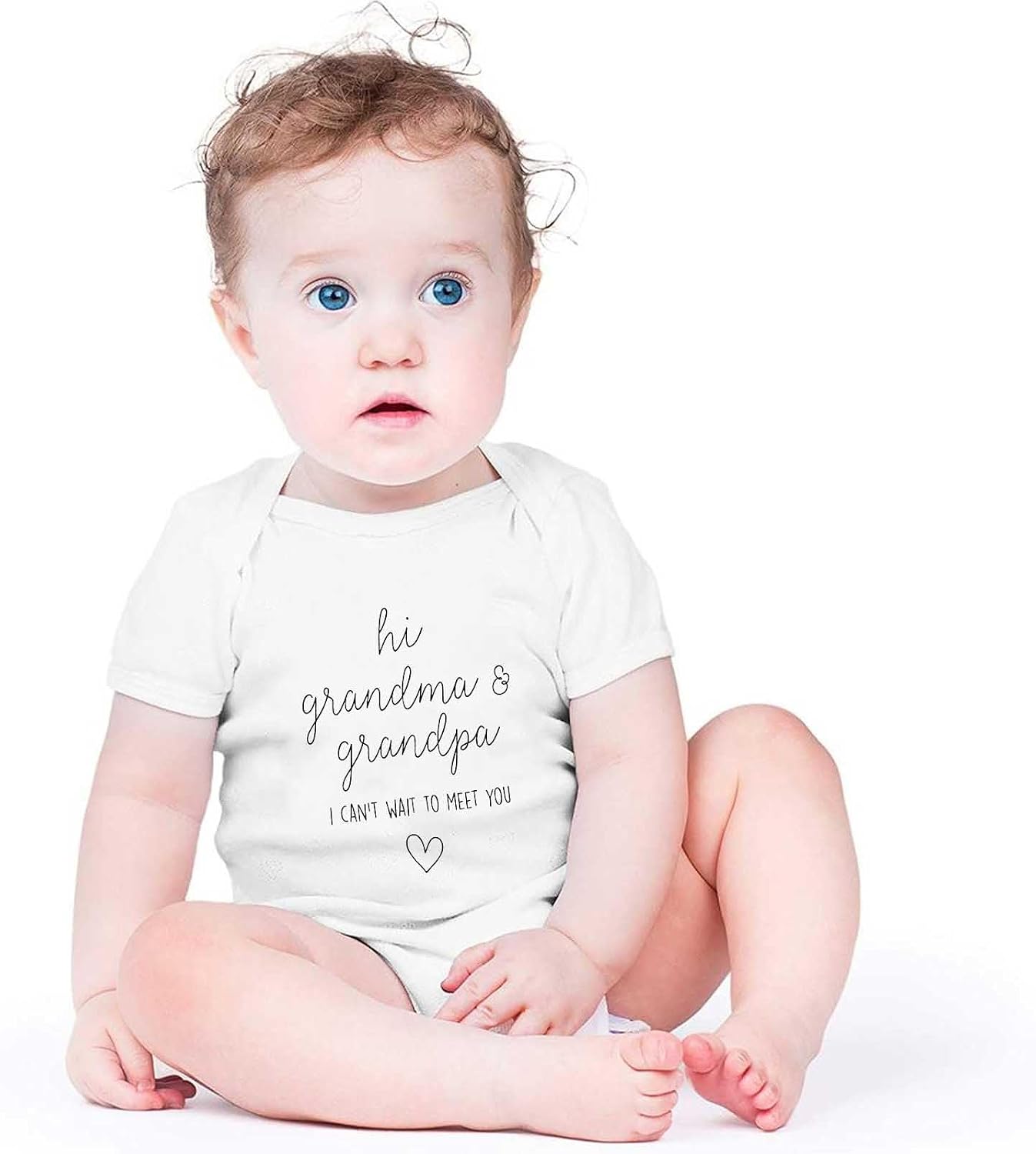 Hi Grandma & Grandpa Bodysuit for Baby Pregnancy Announcement You’re Going to be Grandparents