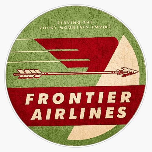 Frontier Airlines USA - Calcomanía de vinilo para parachoques (5 pulgadas)