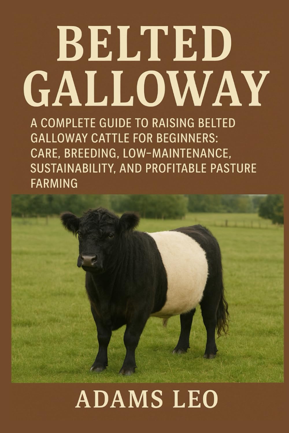 BELTED GALLOWAY: A Complete Guide To Raising Belted Galloway Cattle For Beginners: Care, Breeding, Low- Maintenance, Sustainability, And Profitable Pasture Farming