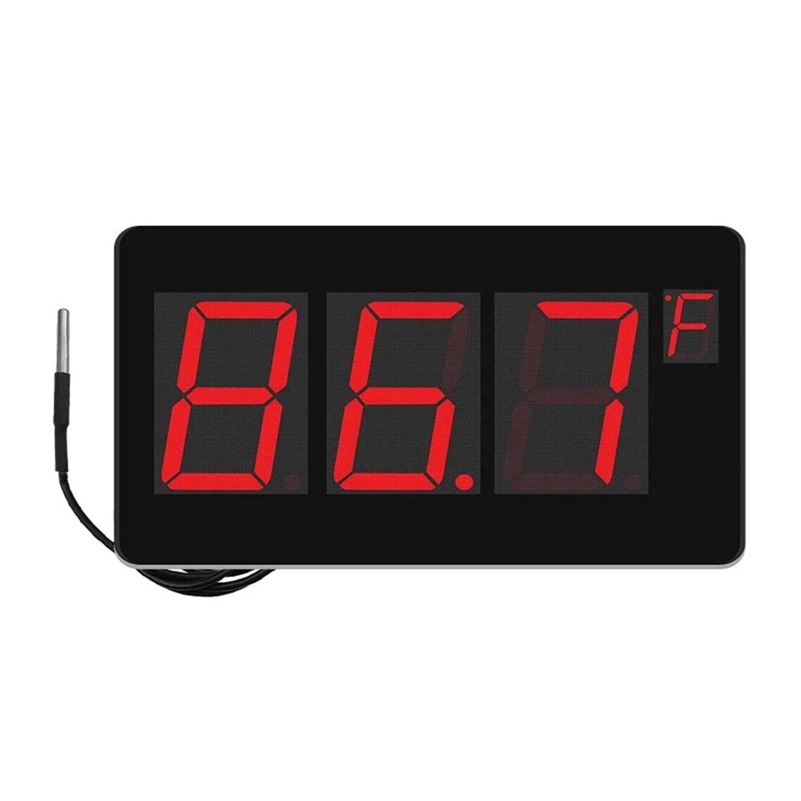 Cyfrowy Termometr Ścienny Zewnętrzny Z Czujnikiem Temperatury C/F Switch Do Sauny I Basenu Wodoodporny Zgodnie Z Normą Ipx7