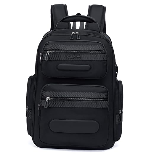 Mochila Executiva Masculina Feminina Swissport Preta com Múltiplos Bolsos – Ideal para Notebook, Viagens, Trabalho e Uso Diário