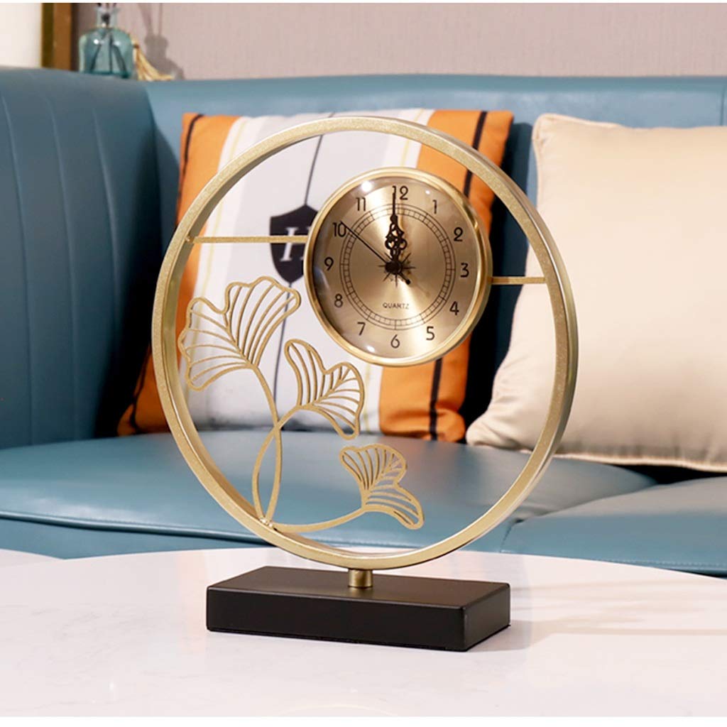 TEmkin Desk clock New Chinese Style Table Clock Living Room Clock Ornaments  Home Desktop Clock Creative Small Table Clock Bedside Table Clock Pure ...