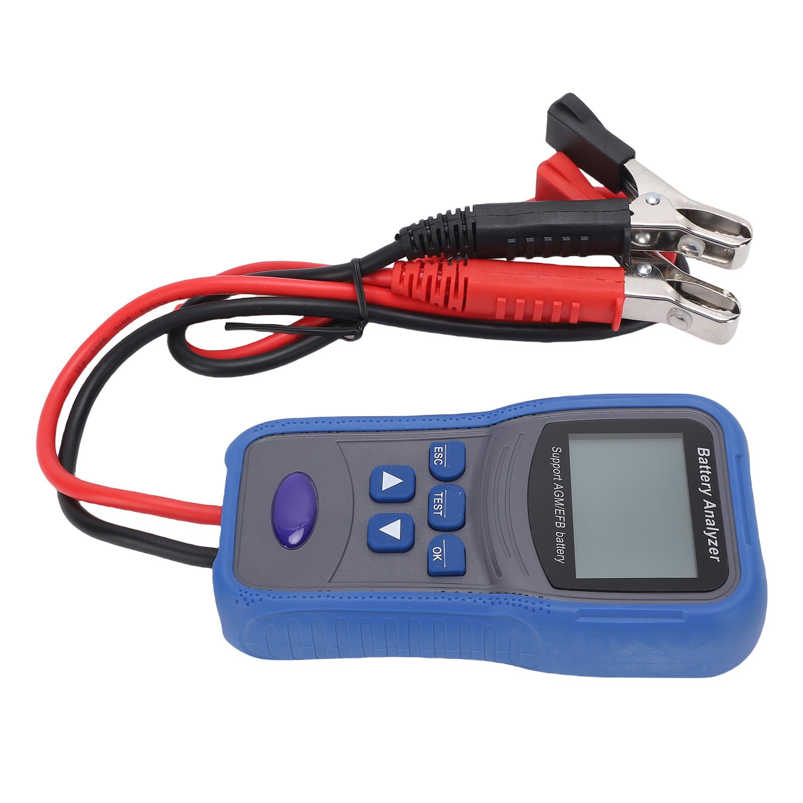 Tester Batteria Auto 100-2000 CCA Alternatore Tester Avvia Analizzatore Digitale per la Barca per Moto Marittimi con Resistenza di Tensione LCD Test di capacità CCA AH CCA