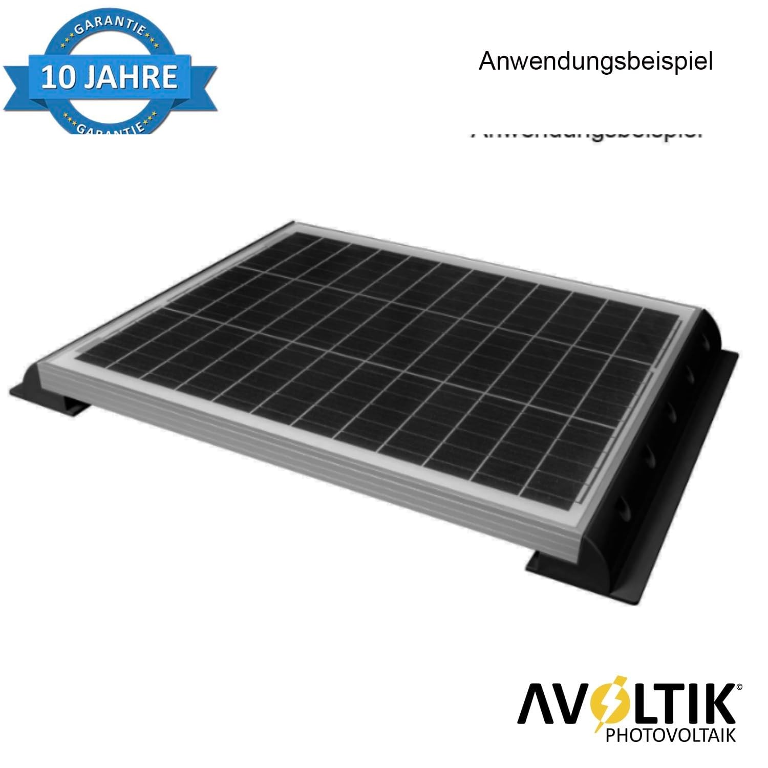 Avoltik Solarpanel Halterung spoiler geeignet für Wohnmobil, Boot, Flachdach, Wohnwagen I wetterbeständig aus ABS Kunststoff in schwarz 68cm I Solarpanelhalterung Halterung Solar inkl. Schrauben