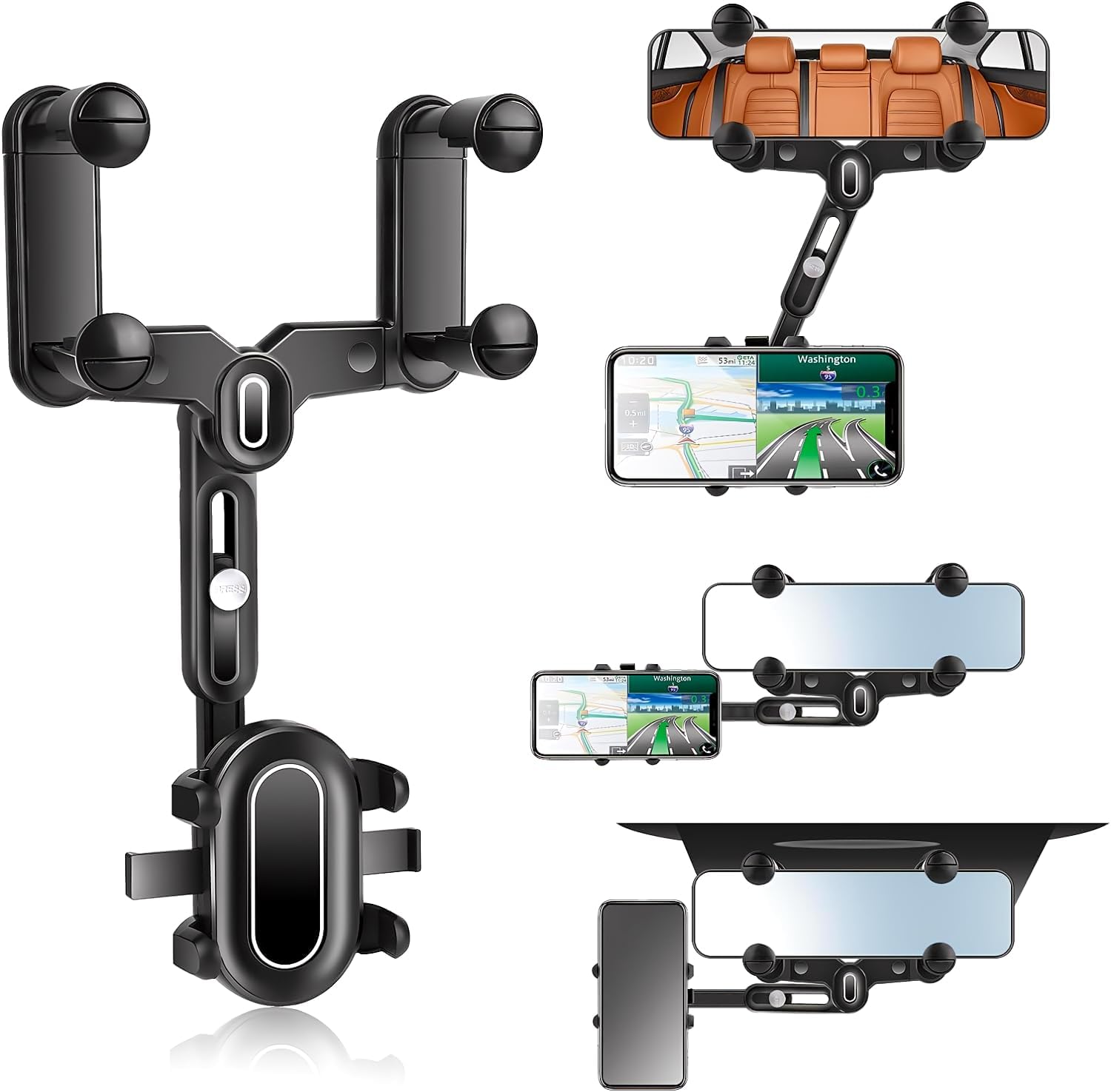 PACEWALKER Handyhalterung Für Tesla Model 3/Y - 360° Drehbarer Tablet Halter