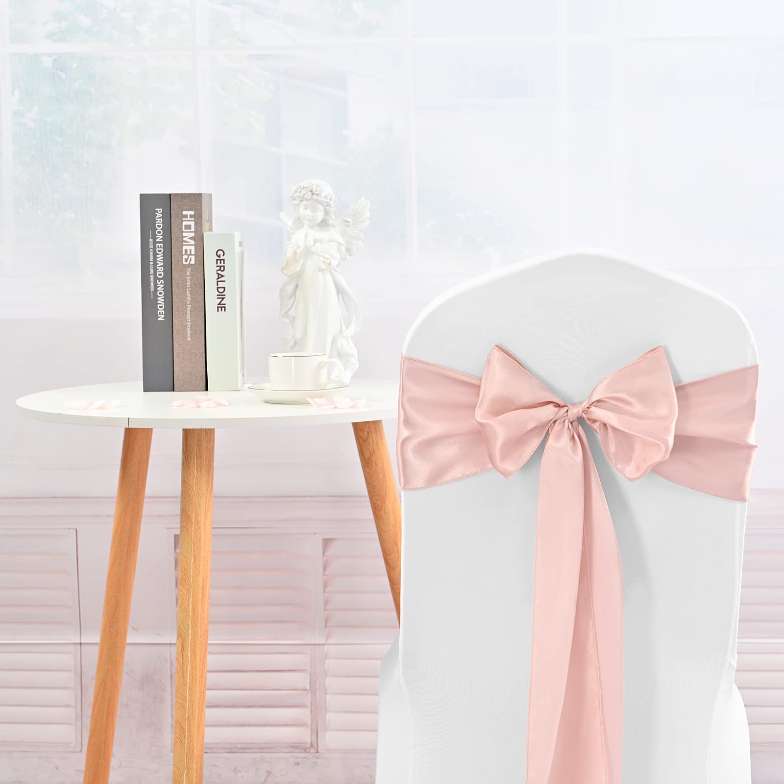 Satin-Stuhlschärpen für Hochzeitsempfang, universelle Dekoration, Stuhlbezug, Rückenbindung, waschbar, wiederverwendbar, für Hochzeiten, Veranstaltungen, Bankette, 72 Stück (17,8 x 274,3 cm)
