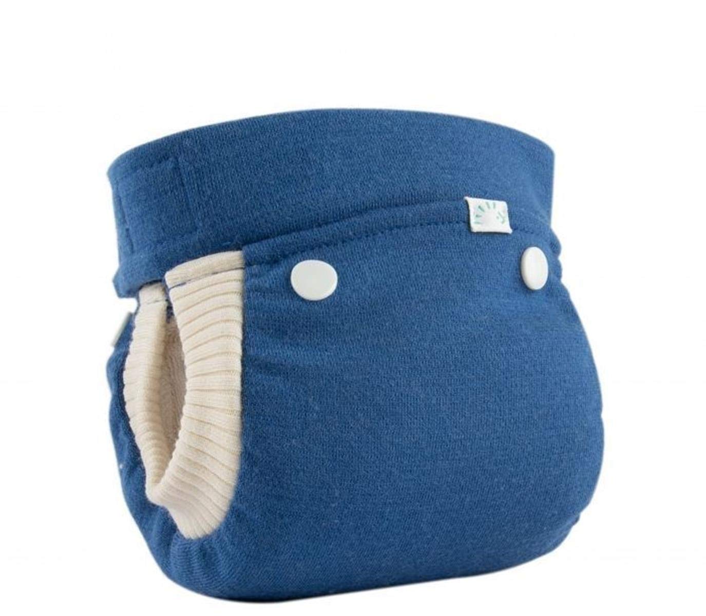 Popolini Easyfree Wool Mittelblau Außenwindel, Innenwindel, Einlage und Bauchband (M (~5-10 kg))