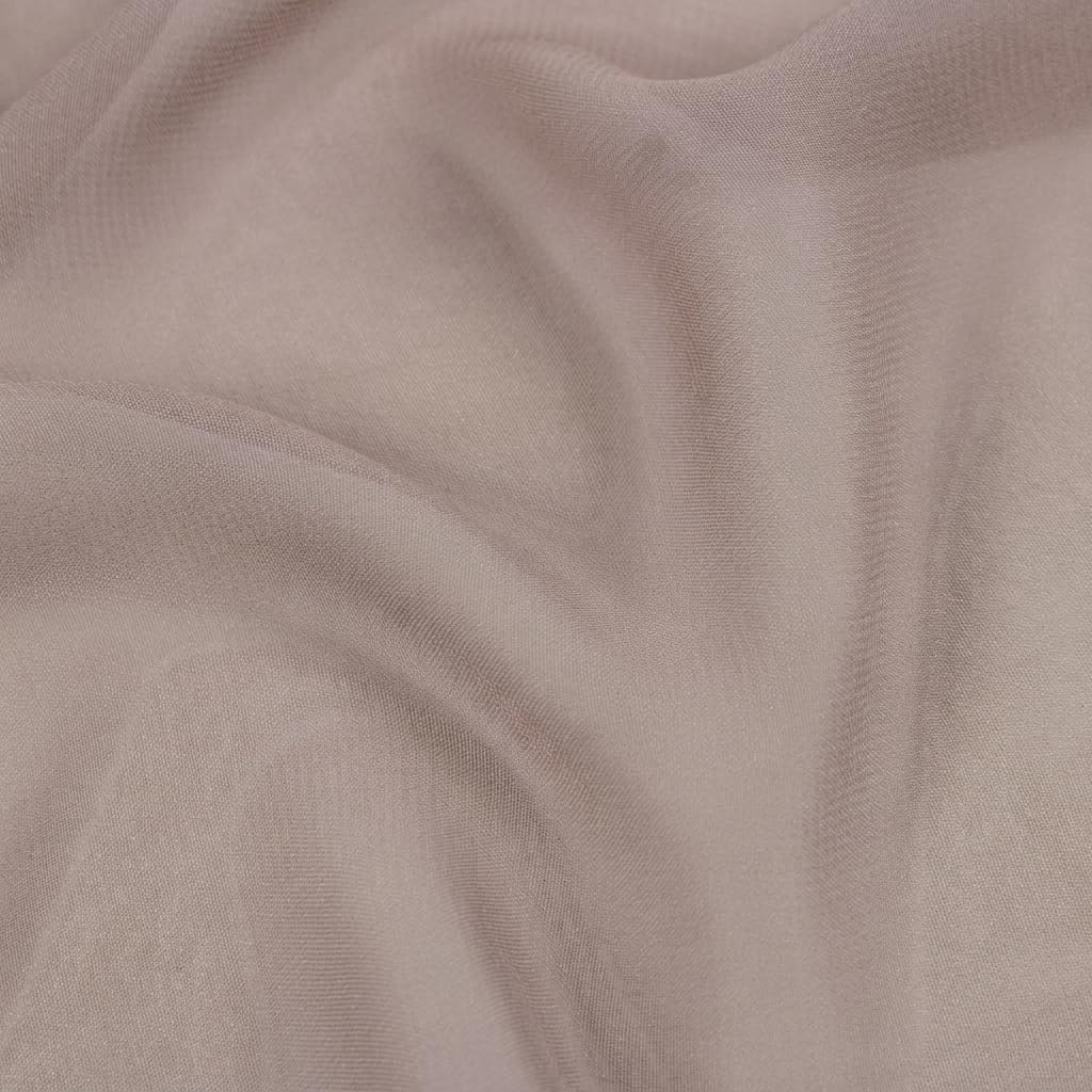 Soimoi Tela de gasa de poliéster, panel continuo para drapeado de 142 cm de ancho, 70 g/m², tela ligera, suave y transparente de tejido liso por 9 metros, ideal para drapeado de arcos de boda