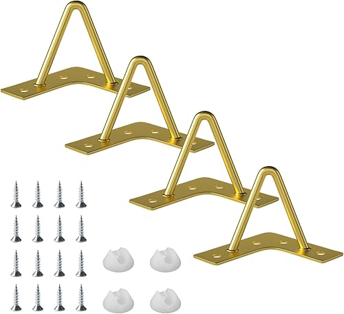 Patas de muebles de horquilla de 4 pulgadas, proyectos de bricolaje de metal para el hogar, patas de repuesto resistentes con 2 varillas para mesa,