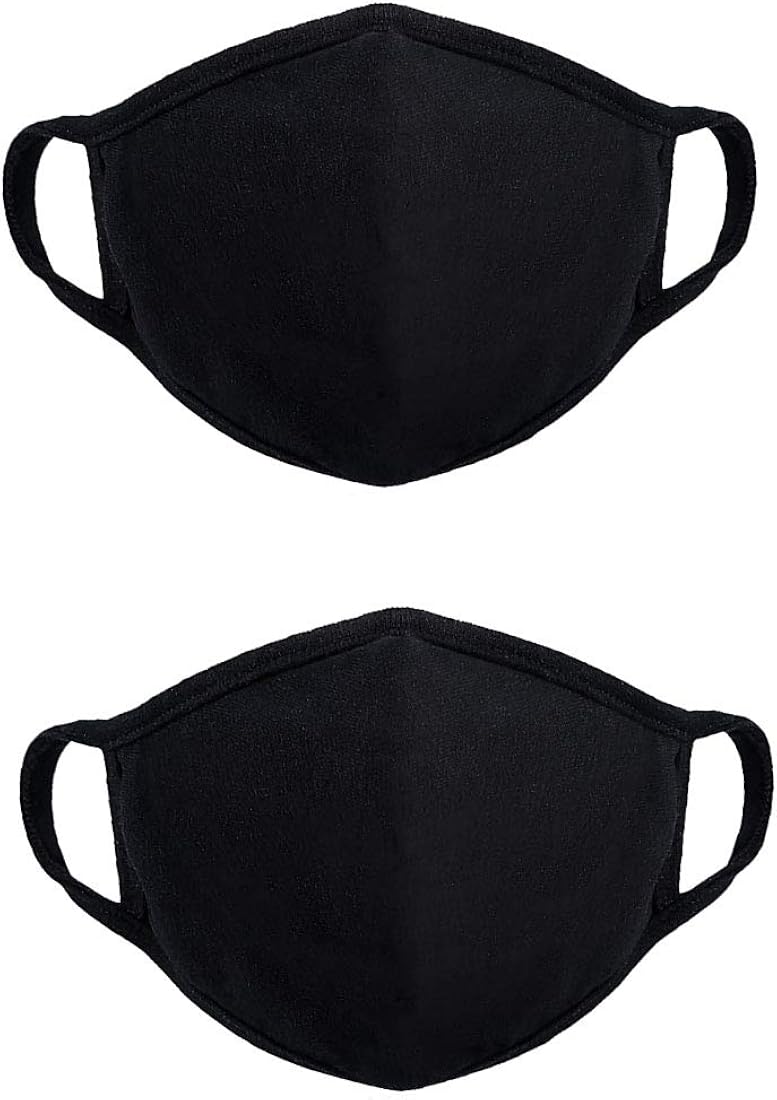 Yiiza 2 Packs of Fashion Protective Face Cover Double Layer Cotton Facial Covering