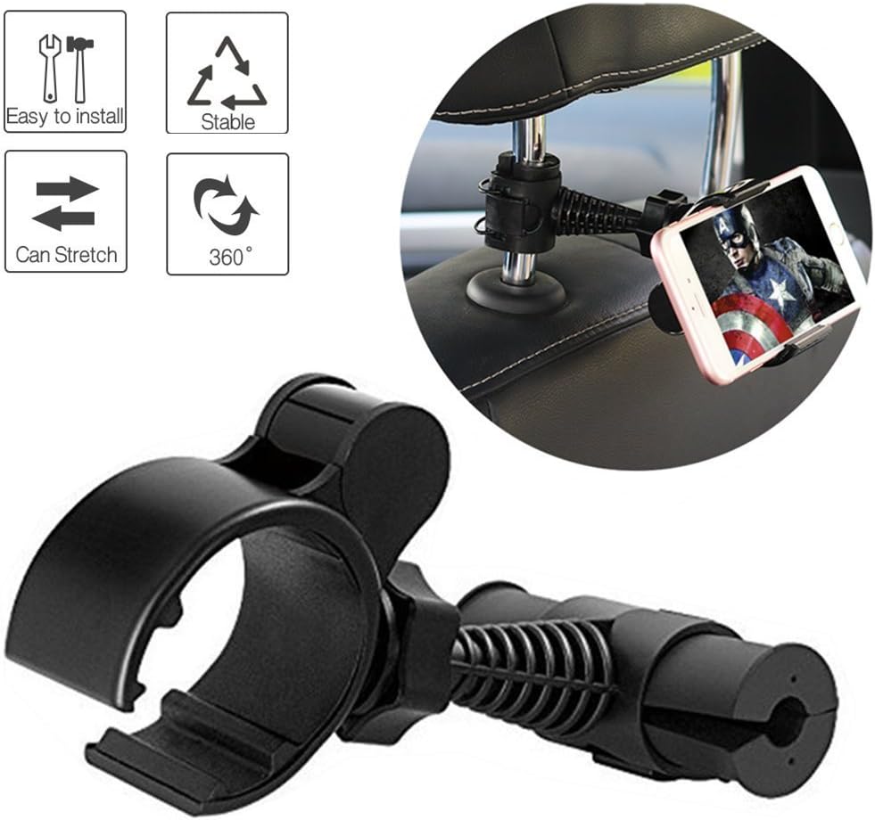 COSCOD Universal Baby Kids Car Backseat Headrest Car Mount Stand Snap