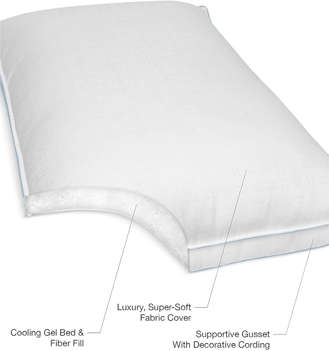 sensorpedic sensor gel cool fusion pillow