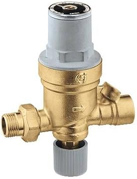 Caleffi 553542A AutoFill Automatic Boiler Fill Valve, Pressure Indicator, 1/2-Inch MNPT Inlet by 1/2-Inch