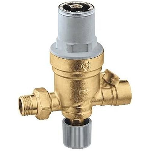Caleffi 553542A AutoFill Automatic Boiler Fill Valve, Pressure Indicator, 1/2-Inch MNPT Inlet by 1/2-Inch