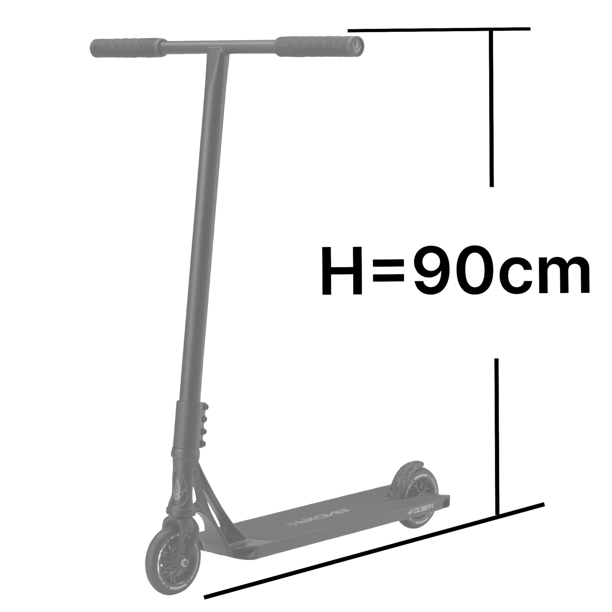 Blunt Prodigy X Complete Stunt-Scooter Trick Tret Roller H=90cm Street Grau