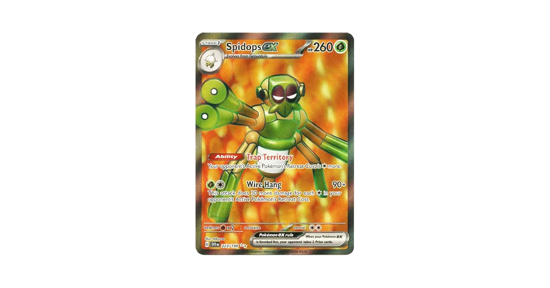 Amazon.com: Pokemon - Spidops ex 223/198 - Scarlet & Violet