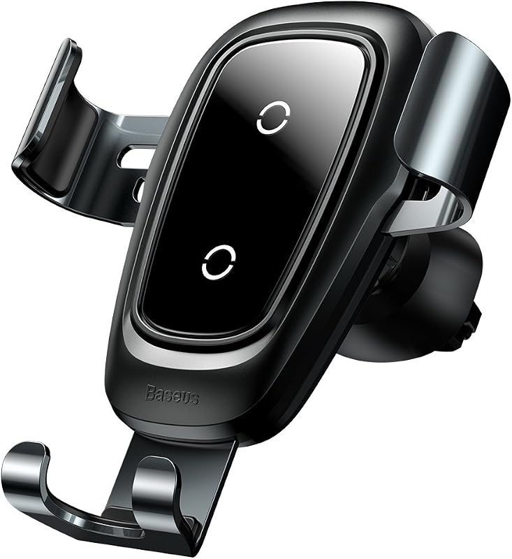 Cargador de auto Inalámbrico 10W Qi Charge Compatible con Galaxy S10+ S9 S8 S8 Plus, 7.5W para iPhone 11 Pro XS X 8 Plus Huawei Mate 30 Pro Negro