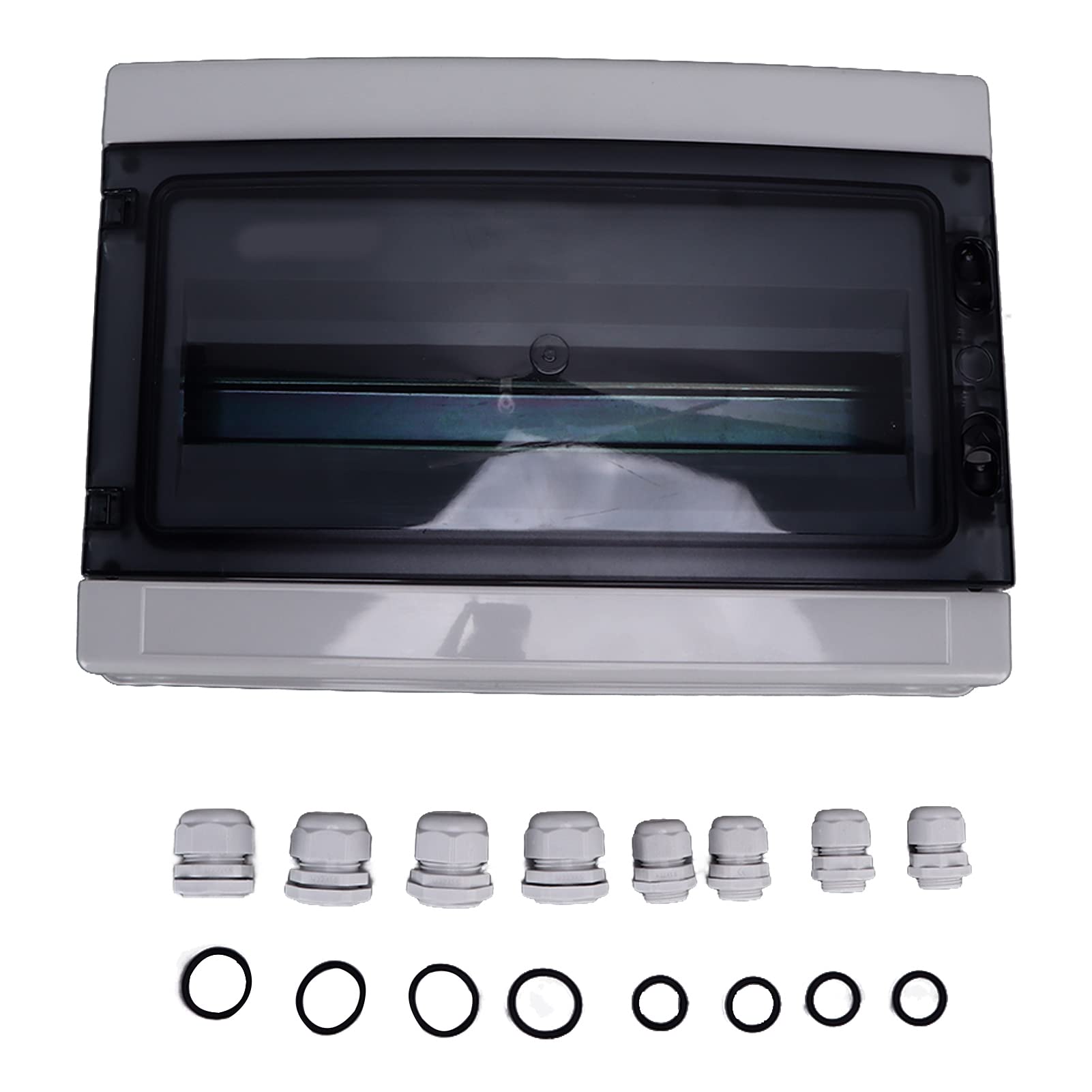 Scatola di Distribuzione Dell'alimentazione Impermeabile Durevole a 18 Vie per Uso Elettrico Esterno - Scatola di Giunzione in Plastica IP65 410 X 285 X 130 Mm
