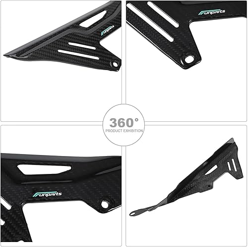 Miniatura 3 de Sur Ron - Protectores de cadena de fibra de carbono para motocicleta Surron Sur Ron Light Bee X/S/L1E Segway X260 X160