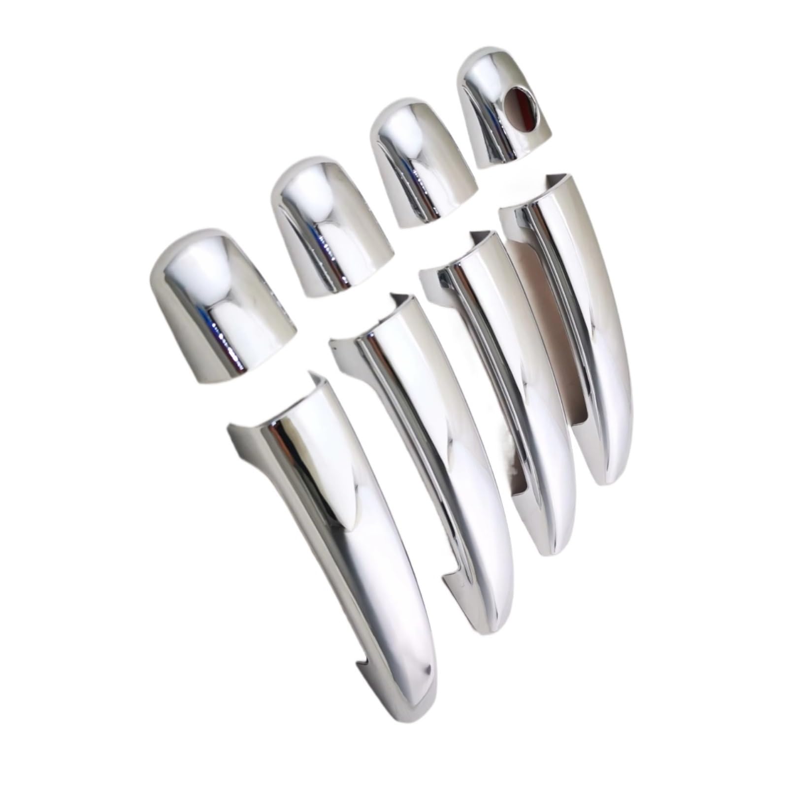 Zcxfdthf Chrome Color Door Handle Covers Part Compatible With C&Itroen For Jumpy 2007-2025 For C4 For Picasso 2006-2025 Car Door Handle Cover Trim Accessories Set(Chrome Color)