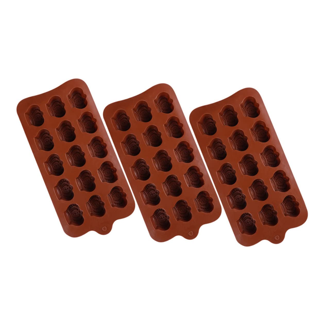 Lot De 3 Petits Moules À Chocolat En Silicone Pour Bonbons Outils De Cuisson 3 Pièces X 3